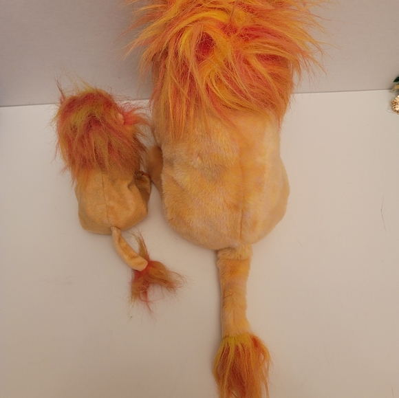 Ty Beanie Babies 2000 "Bushy" Lions. Set of 2. EUC. Lg 11". Sm 6" - Picture 2 of 15